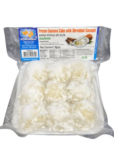 Frozen Cassava Cake with Shredded Coconut