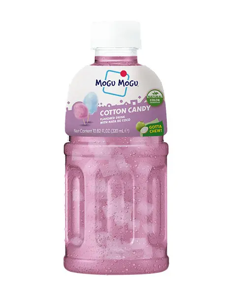 Mogu Mogu Cotton Candy Flavored Drink 6 Pack