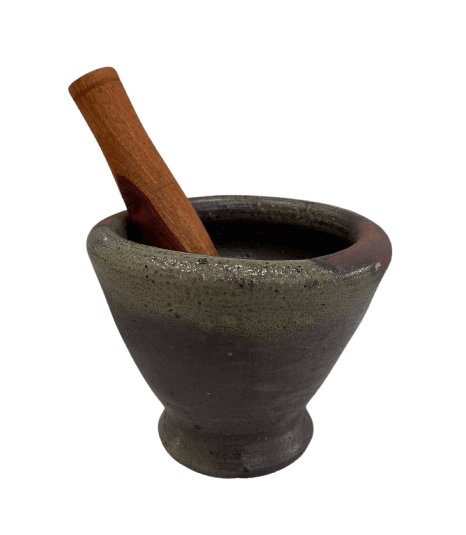 Farang Thai/Laos Pottery Mortar and Pestle